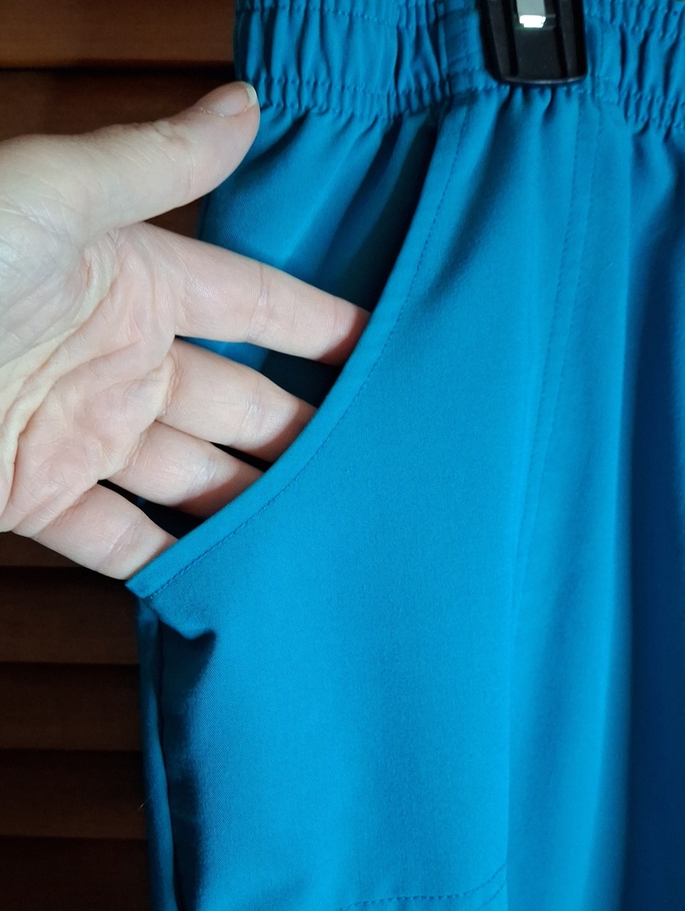 Dickies Teal Elastic-Waist Work Scrub Pants 2xl Preloved - Picture 3 of 8